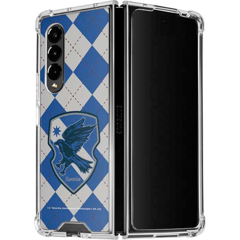 Wizarding Worlds Harry Potter Ravenclaw Crest Galaxy Z Fold4 5G Clear Case